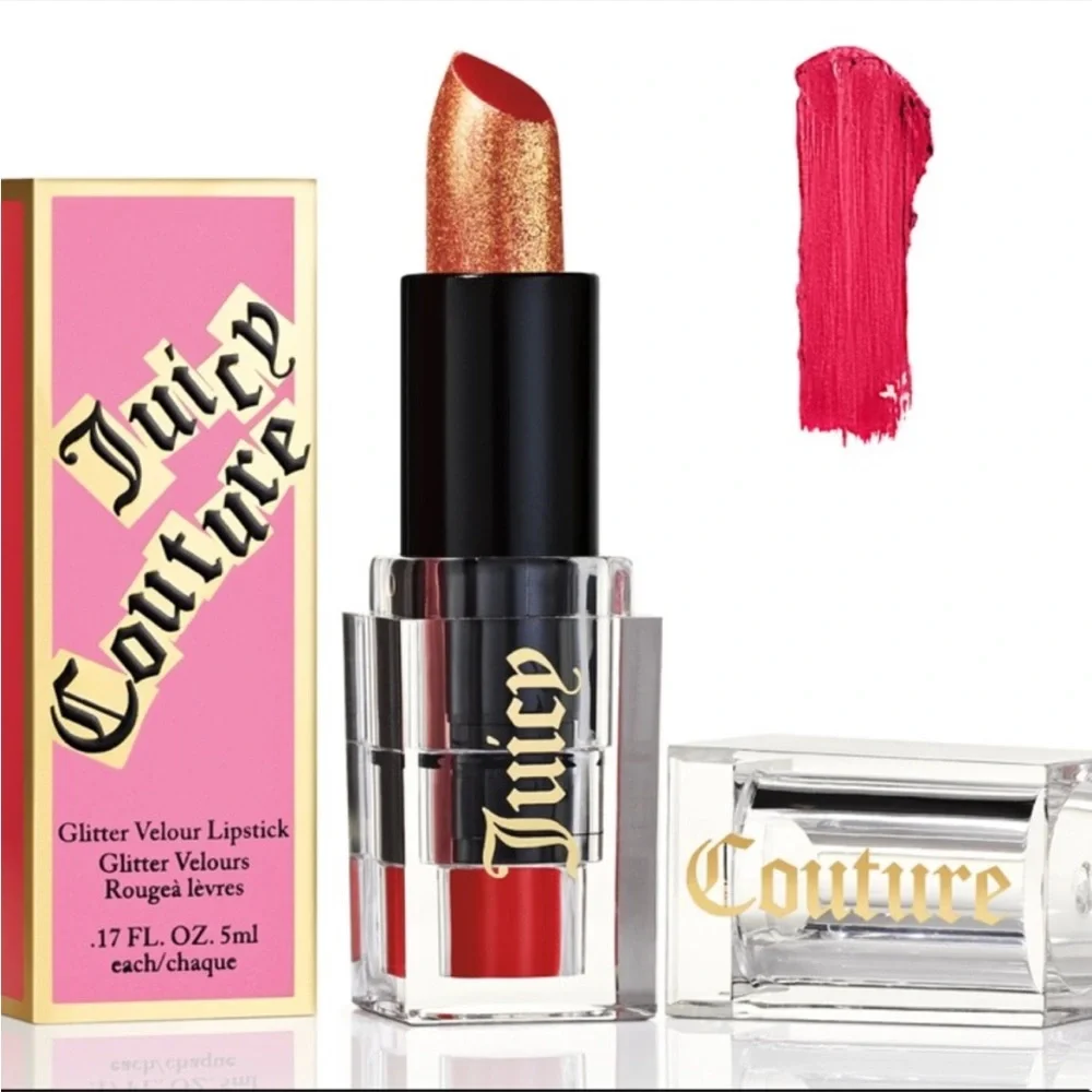 New Juicy Couture Glitter Velour Lipstick .13oz in Girl Stuff #01